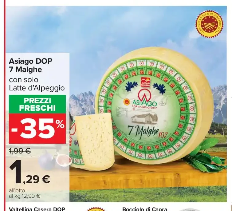 Asiago DOP 7 Malghe