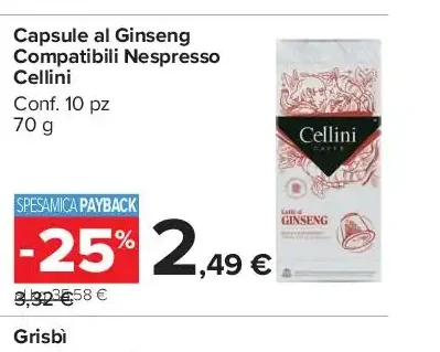 Capsule al ginseng compatibili Nespresso