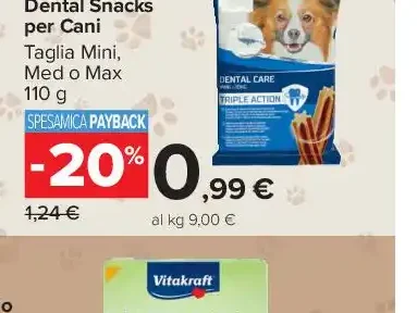 Snack dentale per cani