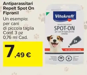 Antiparassitario Repelt Spot On Fipronil