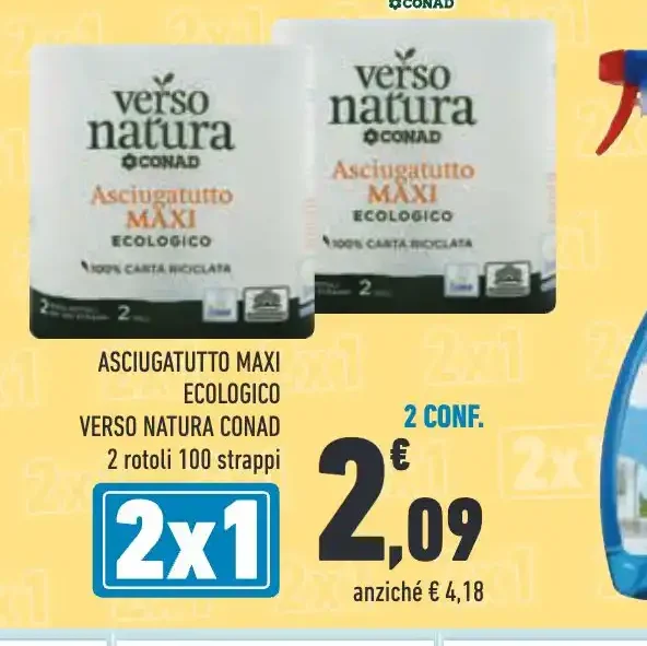 Asciugattutto Maxi ecologico Verso Natura Conad