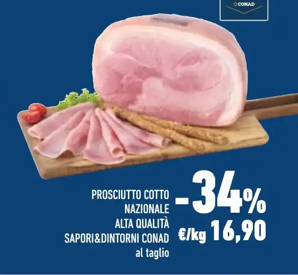 Prosciutto cotto nazionale alta qualità