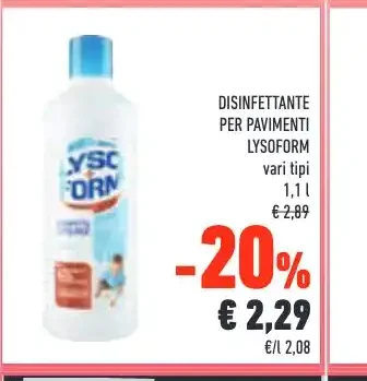 Disinfettante pavimenti Lysoform