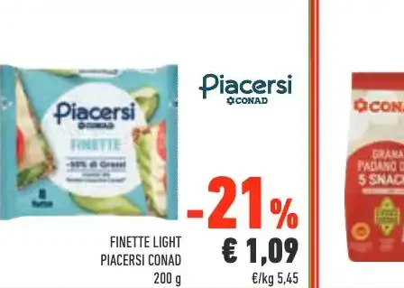 Finette light Piacersi Conad