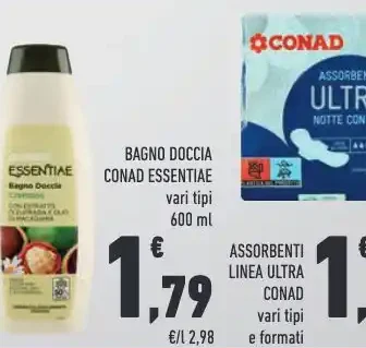 Bagno doccia Conad Essentiae