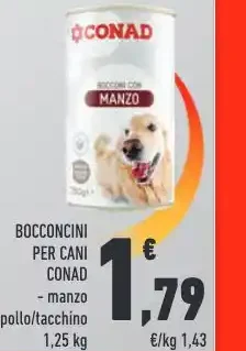 Bocconcini per cani Conad