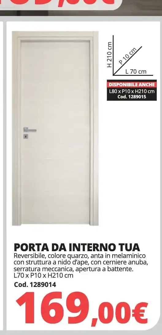 Porta da interno Tua