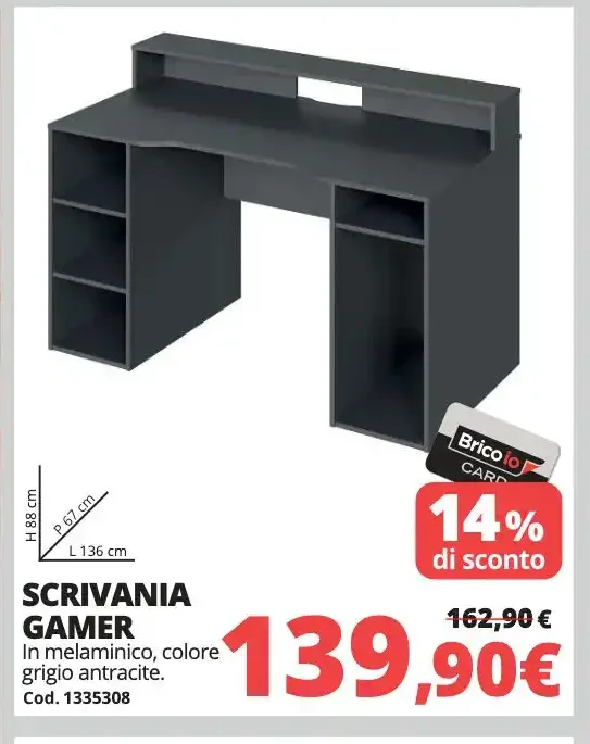Scrivania gamer