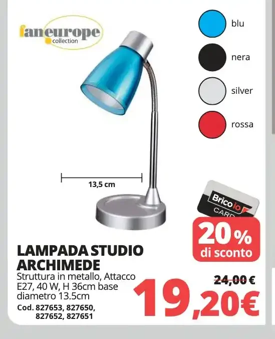 Lampada studio Archimede