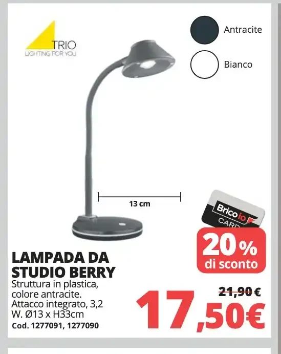 Lampada da studio Berry