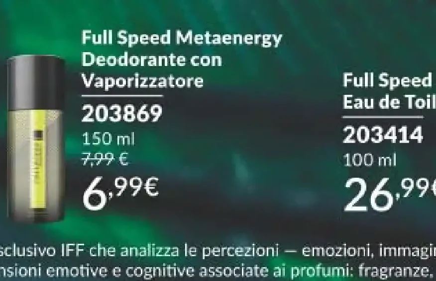 Full Speed Metaenergy Deodorante con Vaporizzatore