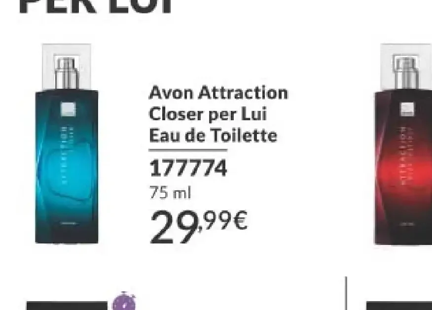 Avon Attraction Closer per Lui Eau de Toilette
