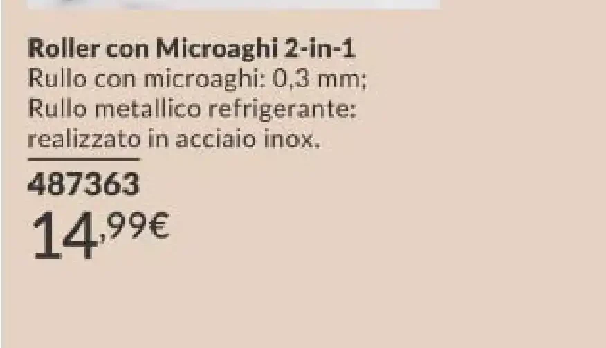 Roller con Microaghi 2-in-1