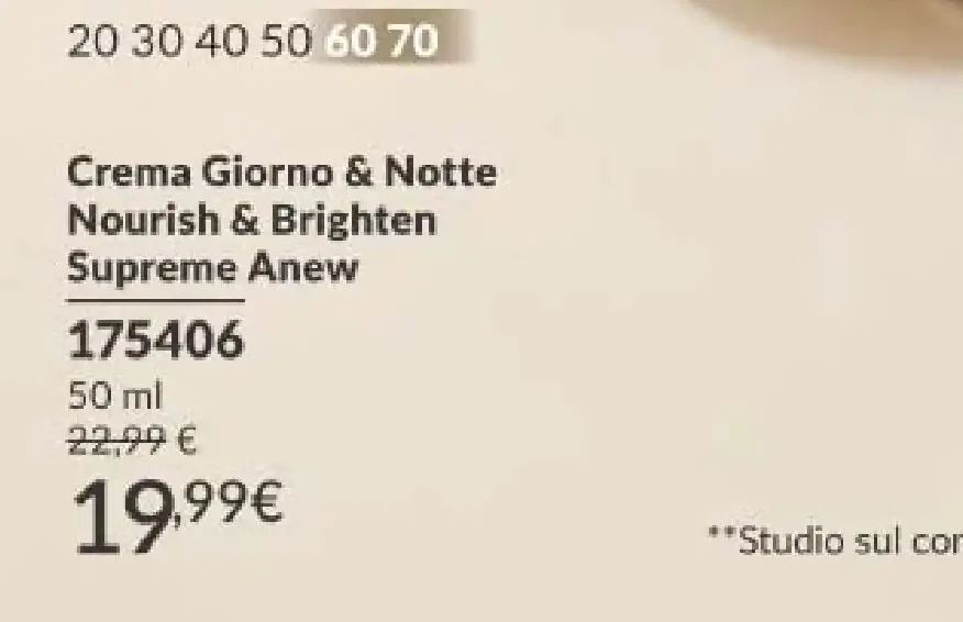 Crema Giorno & Notte Nourish & Brighten Supreme Anew