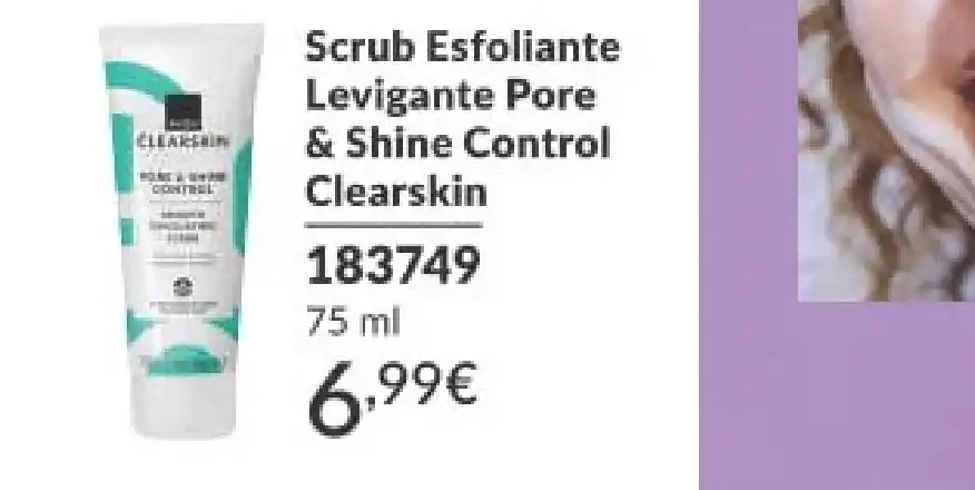 Scrub Esfoliante Levigante Pore & Shine Control Clearskin