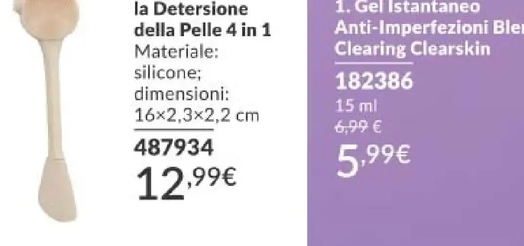 Accessorio per la Detersione della Pelle 4 in 1