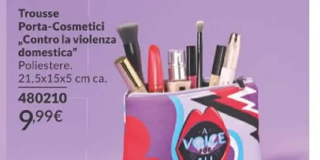 Trousse Porta-Cosmetici Contro la Violenza Domestica