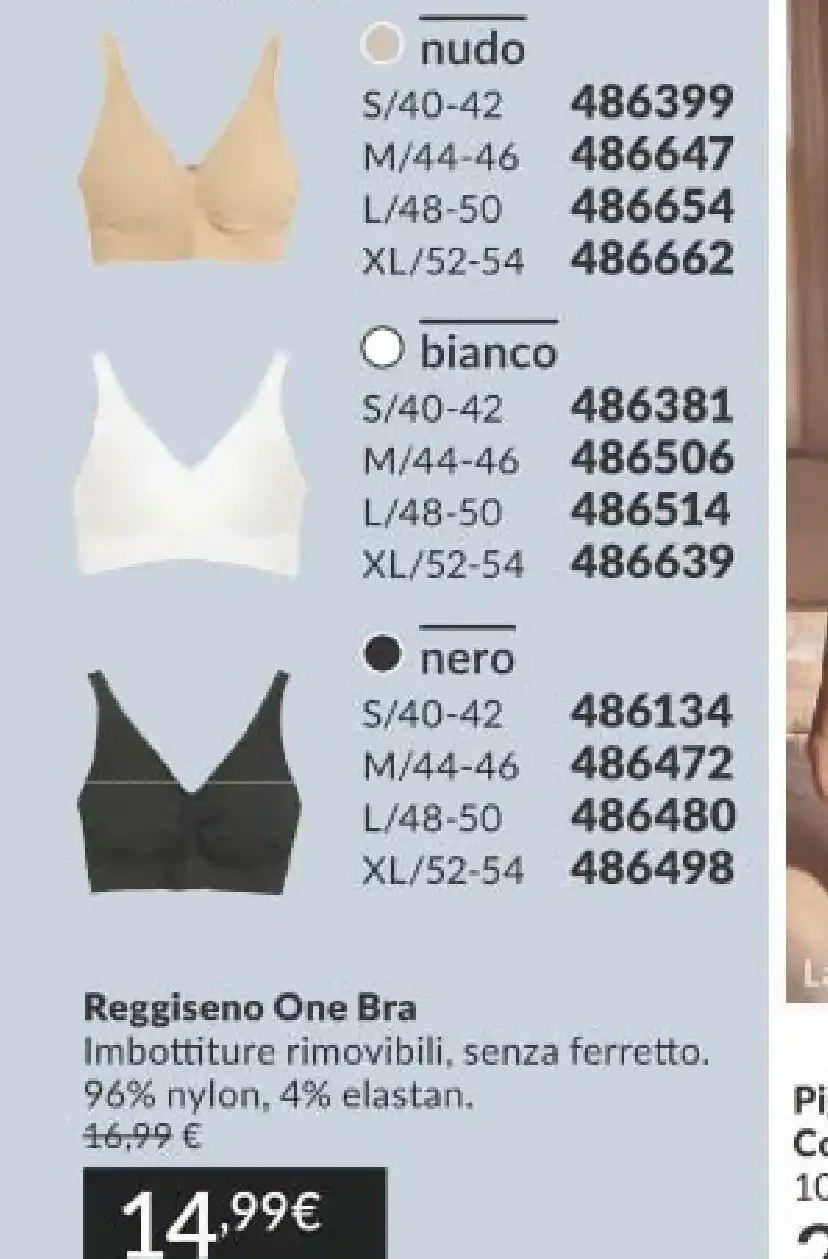 Reggiseno One Bra