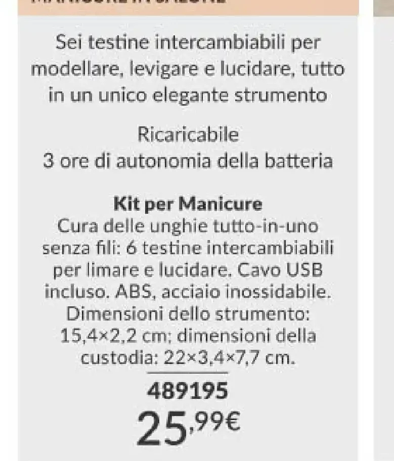 Kit per Manicure