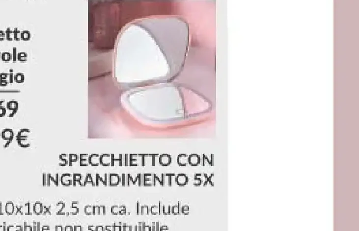 Specchietto Pieghevole da Viaggio