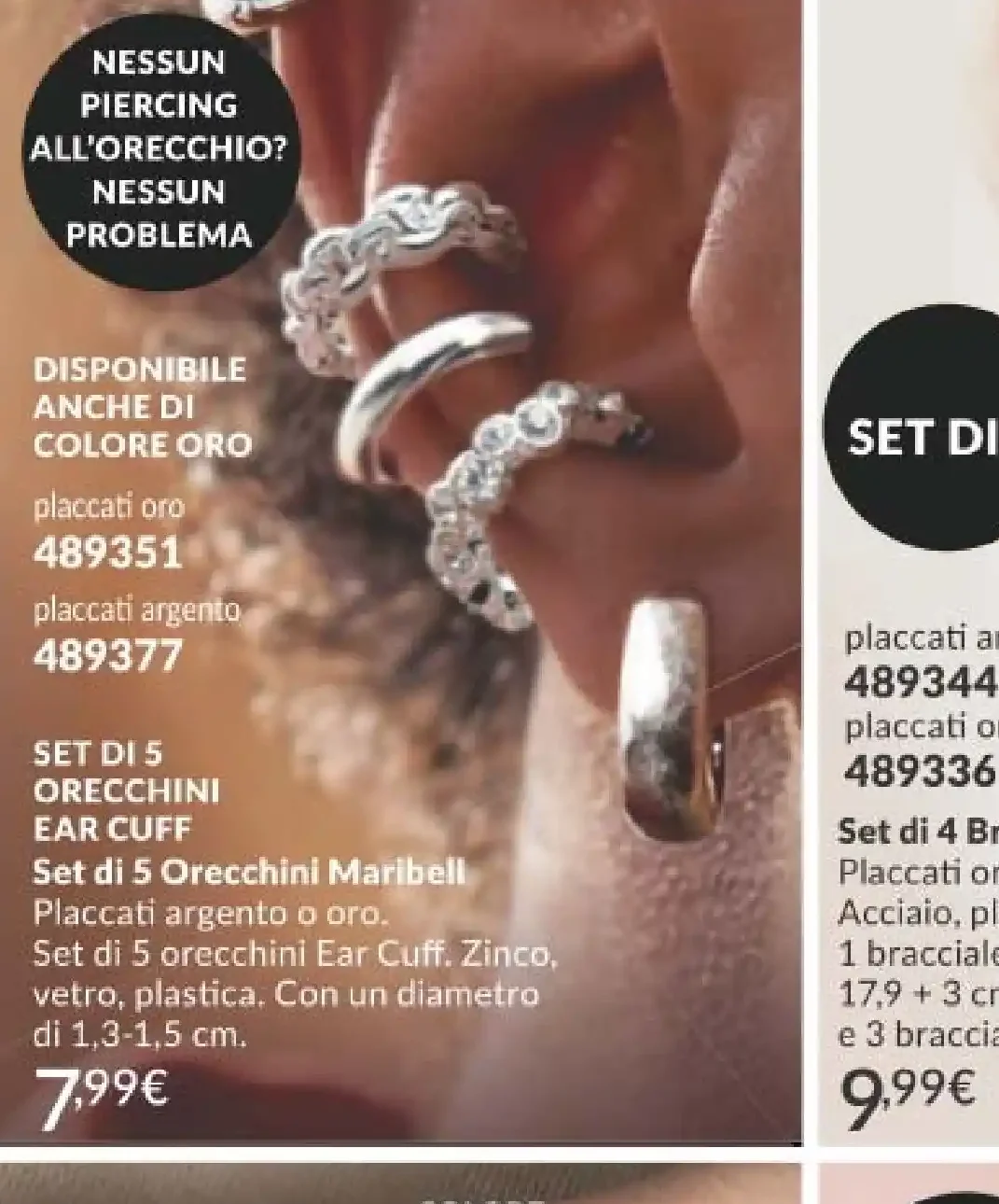 Set di 5 Orecchini Ear Cuff Maribell