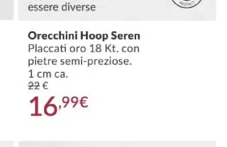 Orecchini Hoop Seren