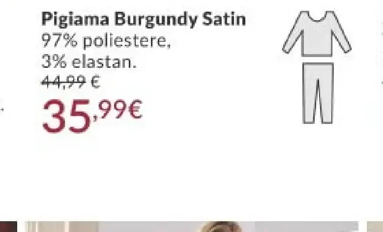 Pigiama Burgundy Satin