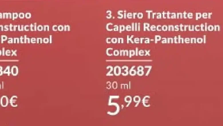 Shampoo Reconstruction con Kera-Panthenol Complex