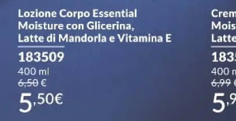 Lozione Corpo Essential Moisture