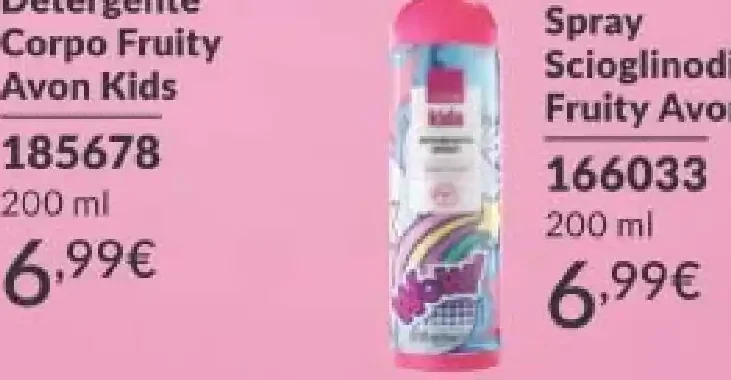 Detergente Corpo Fruity Avon Kids