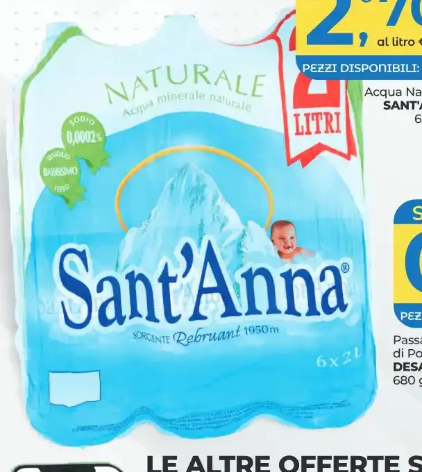 Acqua naturale Sant'Anna