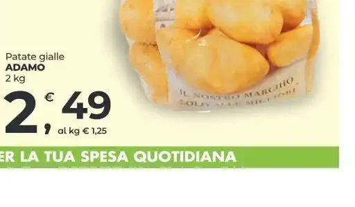 Patate gialle Adamo