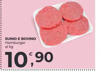 Hamburger suino e bovino