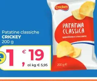 Patatine classiche Crickey