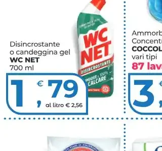 Disincrostante o candeggina gel WC Net