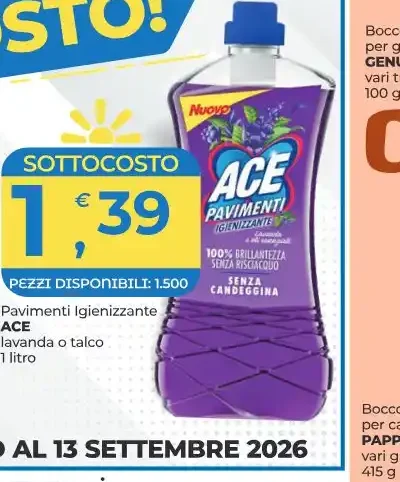 Pavimenti igienizzante Ace
