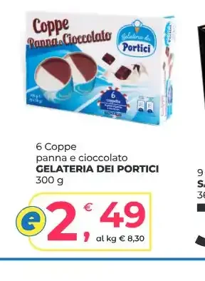 Coppe panna e cioccolato