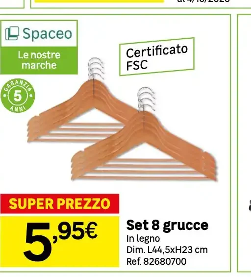 Set grucce in legno
