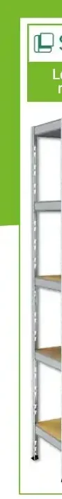 Scaffale Pokerino 5 ripiani L90xP40xH188 cm