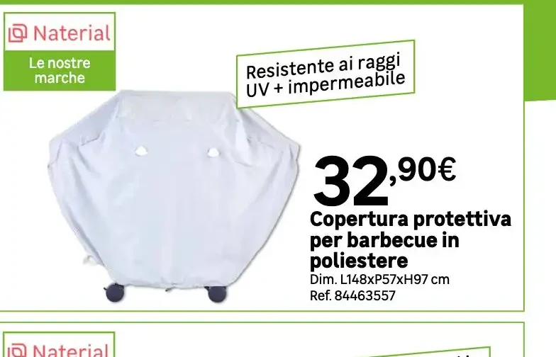 Copertura protettiva per barbecue in poliestere