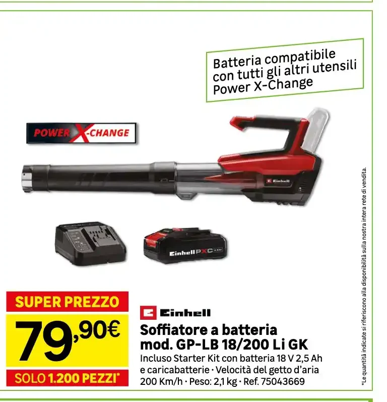 Soffiatore a batteria GP-LB 18/200 Li GK