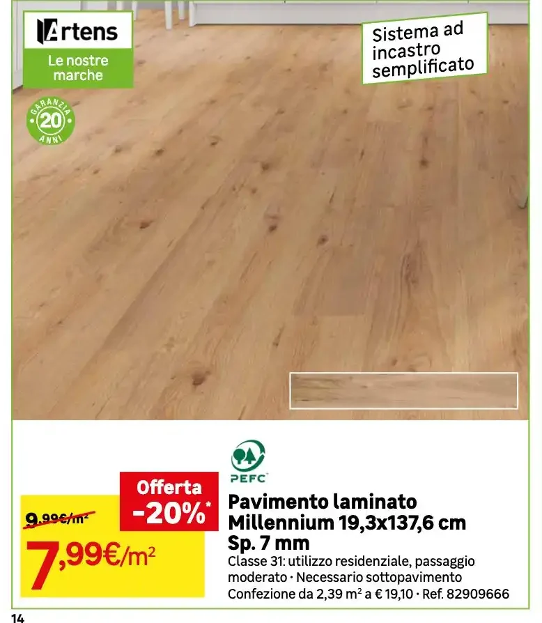 Pavimento laminato Millennium