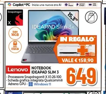 Notebook Lenovo IdeaPad Slim 3