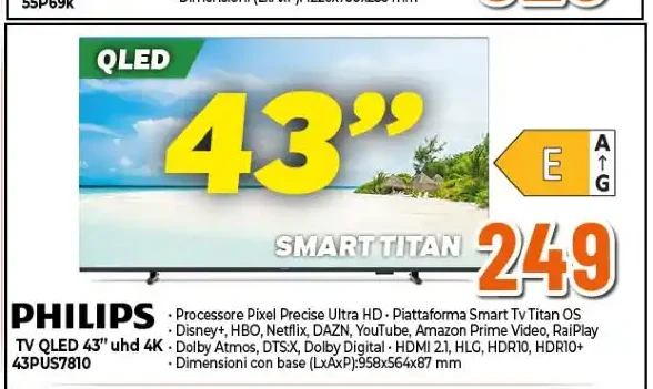 TV QLED 43" UHD 4K