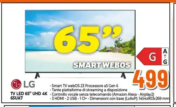 TV LED 65" UHD 4K