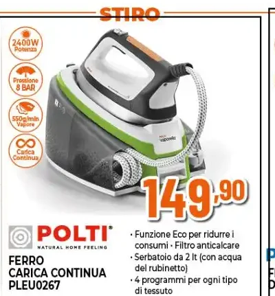 Ferro da stiro Polti La Vaporella