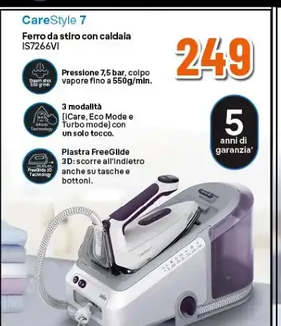 Ferro da stiro con caldaia Braun CareStyle 7 IS7266VI