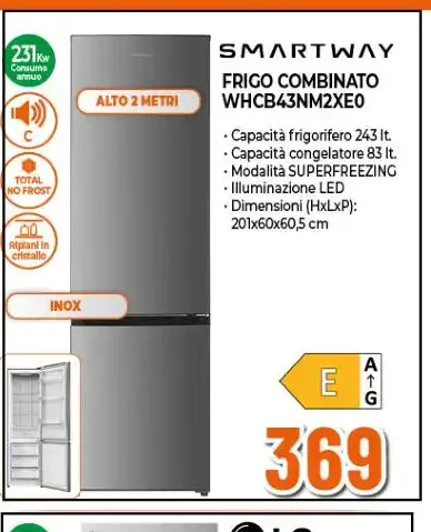 Frigorifero combinato WHC843N2M2E0