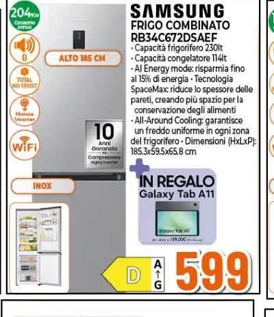 Frigorifero combinato RB34C672DSAEF