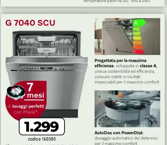 Lavastoviglie Miele G 7040 SCU